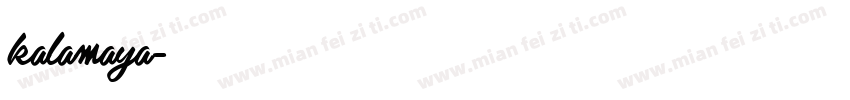 kalamaya字体转换
