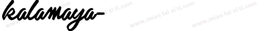 kalamaya字体转换