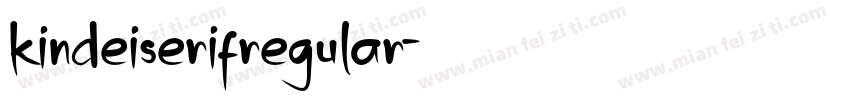 kindeiserifregular字体转换