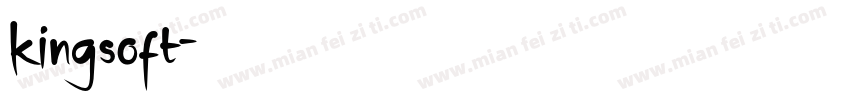 kingsoft字体转换