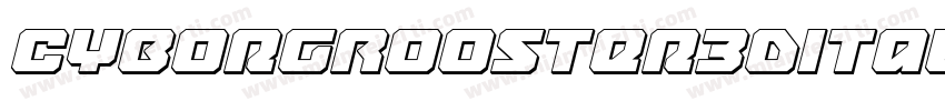 CyborgRooster3DItalic-EnL4字体转换