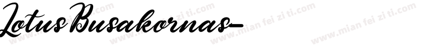 LotusBusakornas字体转换