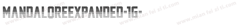 MandaloreExpanded-1G字体转换