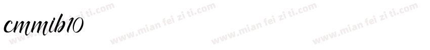 cmmib10字体转换