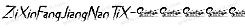 ZiXinFangJiangNanTiX字体转换