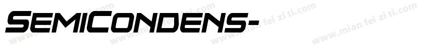 SemiCondens字体转换