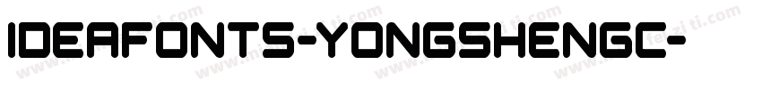 ideafonts-yongshengc字体转换