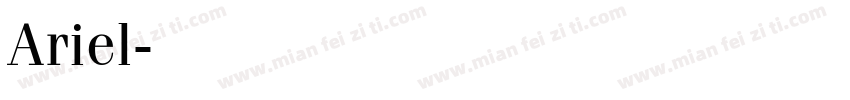 Ariel字体转换