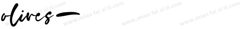 olives字体转换