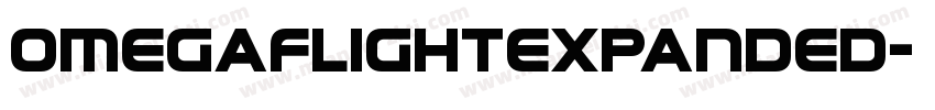 OmegaFlightExpanded字体转换