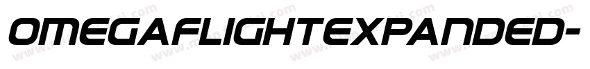 OmegaFlightExpanded字体转换