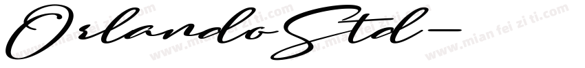 OrlandoStd字体转换