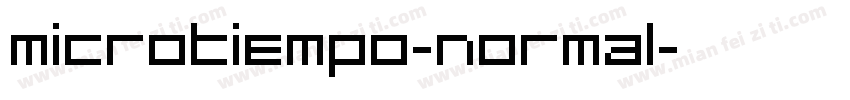 MicroTiempo-Normal字体转换