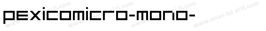PexicoMicro-Mono字体转换