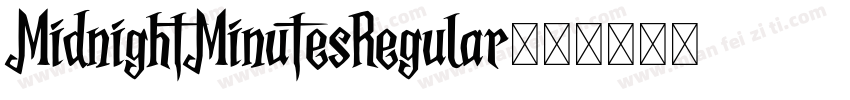 MidnightMinutesRegular字体转换