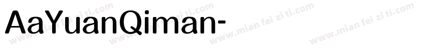 AaYuanQiman字体转换