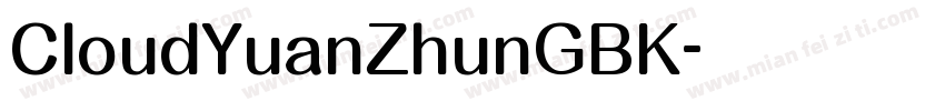 CloudYuanZhunGBK字体转换