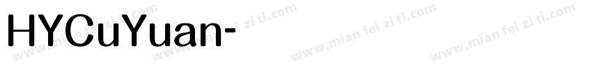 HYCuYuan字体转换