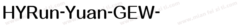 HYRun-Yuan-GEW字体转换