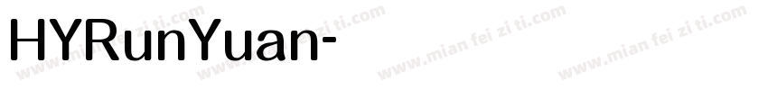 HYRunYuan字体转换