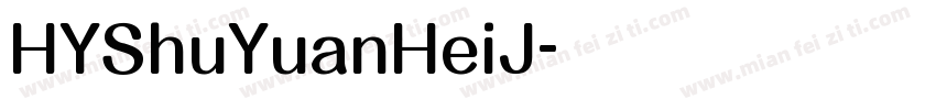 HYShuYuanHeiJ字体转换