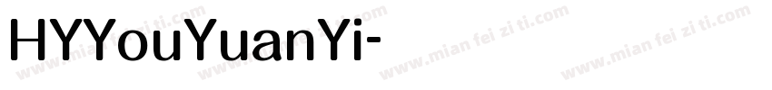 HYYouYuanYi字体转换