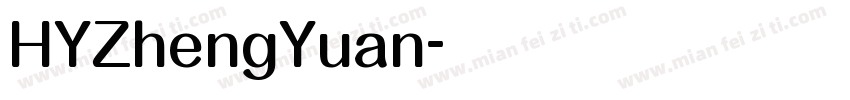HYZhengYuan字体转换