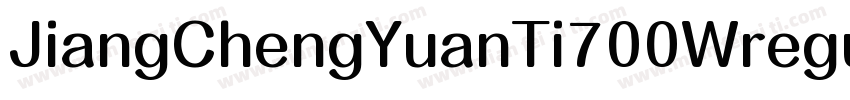 JiangChengYuanTi700Wregular字体转换
