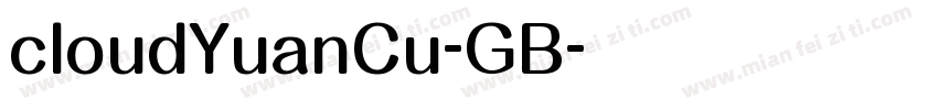 cloudYuanCu-GB字体转换