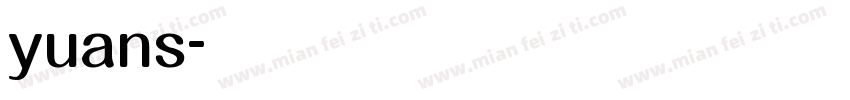 yuans字体转换