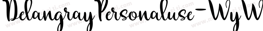 DelangrayPersonaluse-WyWXG字体转换