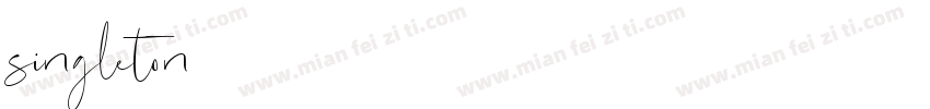 singleton字体转换