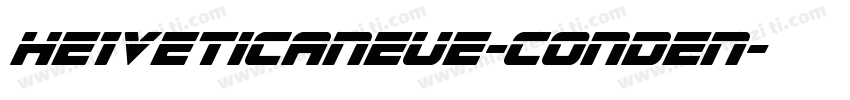 He1veticaNeue-Conden字体转换