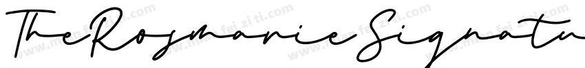 TheRosmarieSignature字体转换