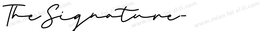 TheSignature字体转换