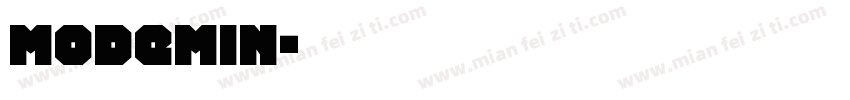 ModeMin字体转换