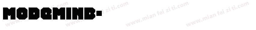 ModeMinb字体转换