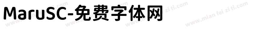MaruSC字体转换