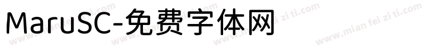 MaruSC字体转换