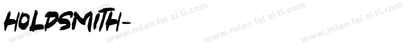 Holdsmith字体转换