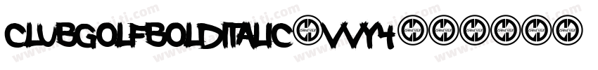 ClubGolfBoldItalic-vVY4字体转换