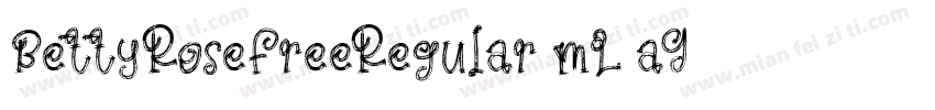 BettyRoseFreeRegular-mL1aG字体转换