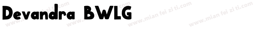 Devandra-BWLG3字体转换