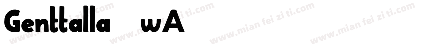 Genttalla-2wA3字体转换