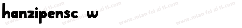 hanzipensc-w3字体转换
