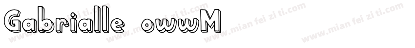 Gabrialle-owwM4字体转换