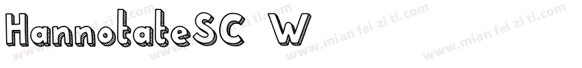 HannotateSC-W5字体转换