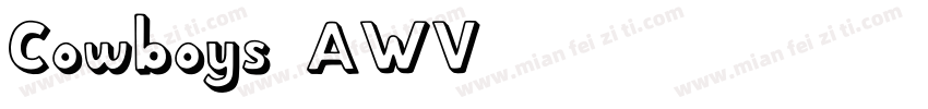 Cowboys-AWV6字体转换