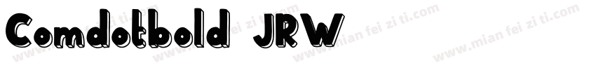 Comdotbold-JRW7字体转换