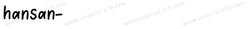 hansan字体转换